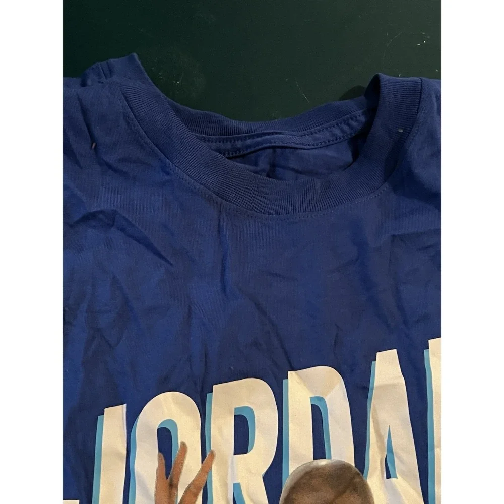 Jordan‎ Brand Michael Jordan Wheelies Shirt Blue Small